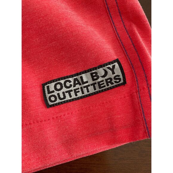 NWT Local Boy Dog & Moon Red White Blue Swim Trunks Shorts 2XL - Picture 6 of 6